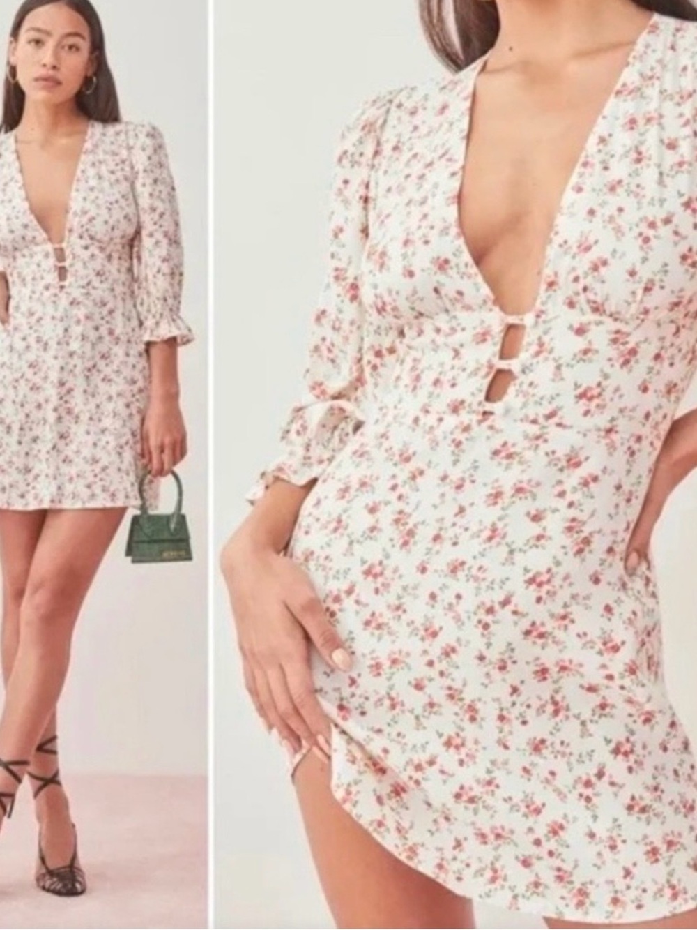 Reformation Mini linen dress size 4